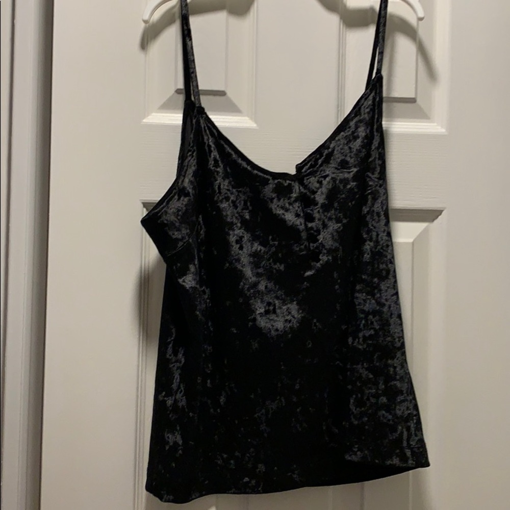 Lucky Jeans Black Velvet Tank Top